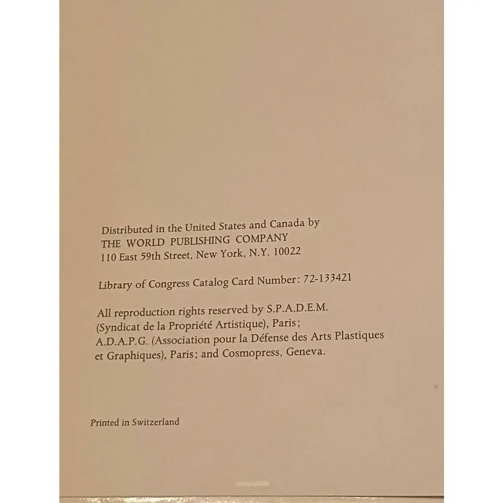1970 “Impressionists and Impressionism” World Publishing Co Vintage Hardbound